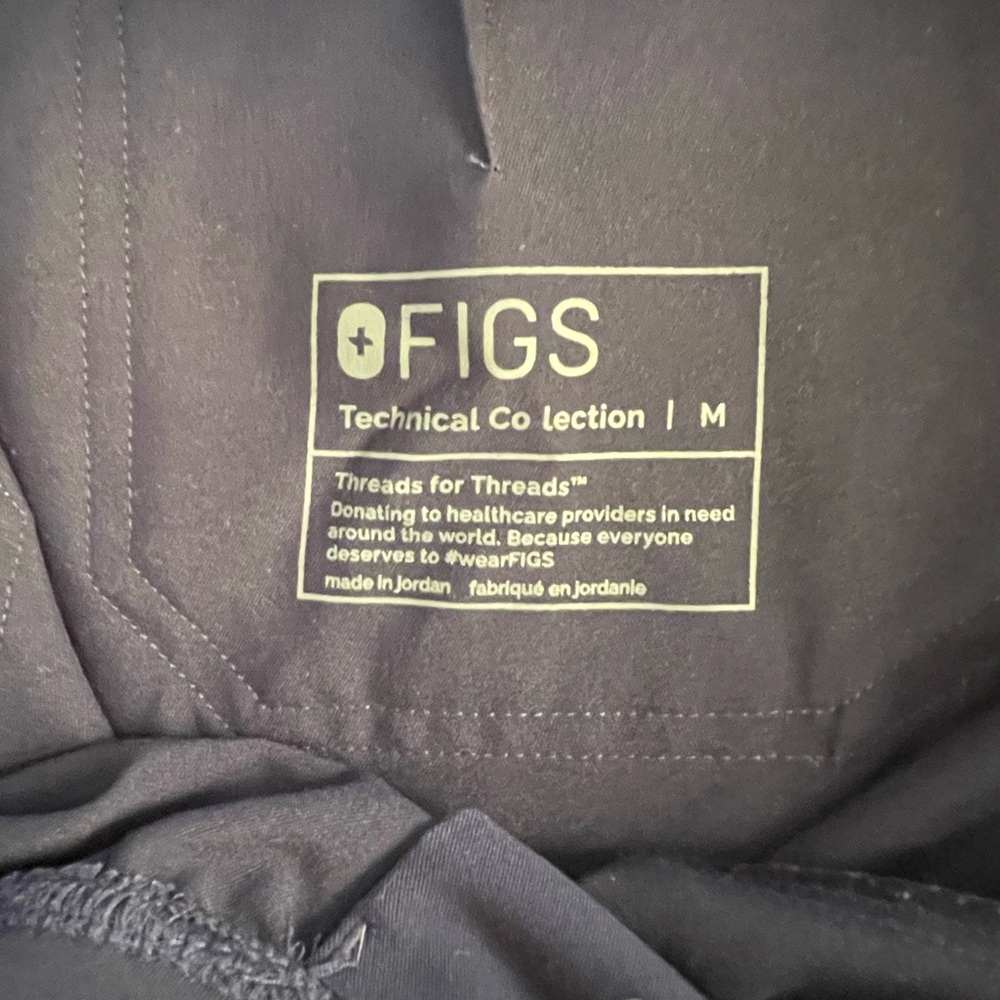 Figs Navy Drawstring Livingston Basic Scrub Pants - image 4